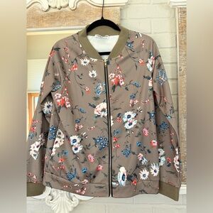 Floral Bomber Jacket
